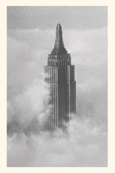 Paperback Vintage Journal Empire State Building in Clouds Book
