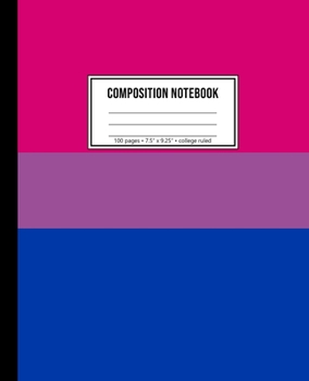 Composition Notebook: 100 Page College Ruled Bisexual Flag Notebook