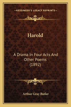 Paperback Harold: A Drama In Four Acts And Other Poems (1892) Book