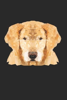 Notizheft: Blanko Notizheft mit Golden Retriever Cover |120 linierte Seiten | Softcover | ~ A5 Format | schönes Cover (German Edition)