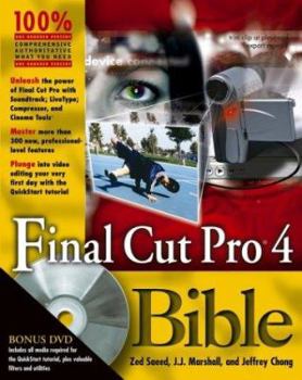 Paperback Final Cut Pro 4 Bible [With CDROM] Book