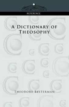 Paperback A Dictionary of Theosophy Book