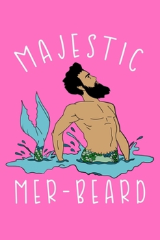 Paperback Majestic Mer Beard: Half College Ruled Notebook Book