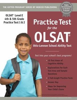 Paperback Practice Test for the OLSAT® (Grades 4 & 5) Level E Otis-Lennon School Ability Test Book