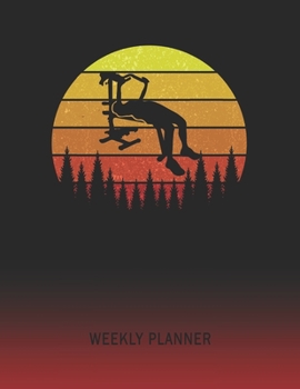 Weekly Planner: Gym Workout | 2020 - 2021 | Plan Weeks for 1 Year | Retro Vintage Sunset Cover | January 20 - December 20 | Planning Organizer Writing ... | Plan Days, Set Goals & Get Stuff Done