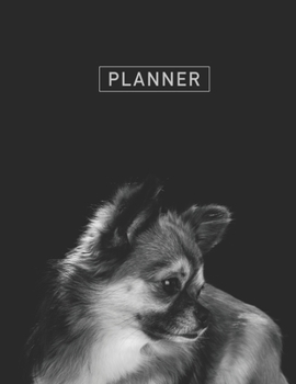 Paperback Planner: Chihuahua DogAnime & Chill 2 Year Monthly Planner with Note Pages (24 Months) - Jan 2020 - Dec 2021 - Month Planning - Book