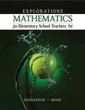 Paperback Explorations, Mathematics for Elementary School Teachers Book