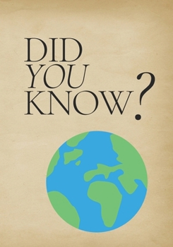 Paperback Did You Know?: Fun Facts About The Earth Book