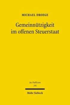 Hardcover Gemeinnutzigkeit Im Offenen Steuerstaat [German] Book