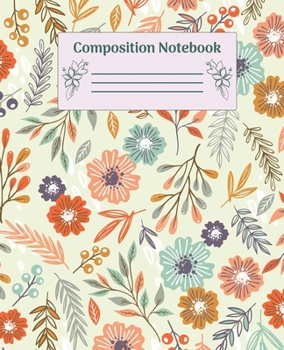 Paperback Composition Notebook: Wide Ruled Notebooks Paper - Composition Notebook (Diary, Journal) 7.5x9.25in 110 Pages Wide Ruled Notebooks Paper Book