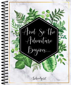 Schoolgirl Style Simply Boho Greenery Teacher Planner—Undated Weekly/Monthly Lesson Plan Book and Record Organizer for Classroom or Homeschool (8 inches x 10 inches)