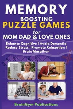 Paperback MEMORY BOOSTING PUZZLE GAMES for ADULTS & SENIORS [Large Print] Book
