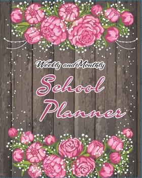 Paperback Weekly and Monthly School Planner: Teacher Record Book with contact list, PROGRESS Report, assignment tracker, MONTHLY Schedule, WEEKLY Overview, WEEK Book