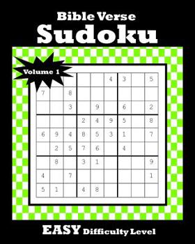 Paperback Bible Verse Sudoku: 120 Puzzles With Easy Difficulty Level Bible Verse Included on Each Page [Large Print] Book
