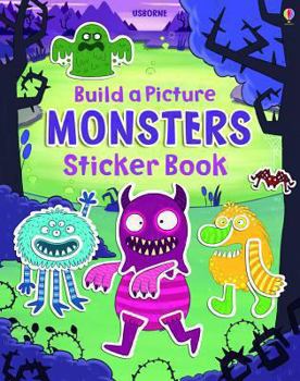 Paperback Build a Picture Monsters Sticker Book (Build a Picture Sticker Books) Book