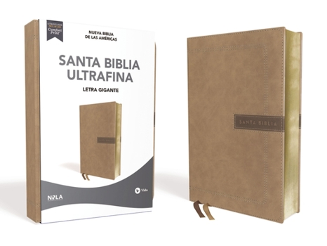 Imitation Leather Nbla Santa Biblia Ultrafina, Letra Gigante, Leathersoft, Beige, Edición Letra Roja [Spanish] Book