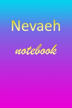 Paperback Nevaeh: Blank Notebook - Wide Ruled Lined Paper Notepad - Writing Pad Practice Journal - Custom Personalized First Name Initia Book