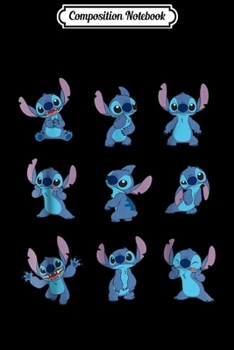 Composition Notebook: Disney Many Moods of Stitch Journal/Notebook Blank Lined Ruled 6x9 100 Pages