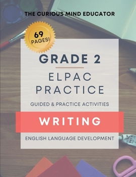 Paperback ELPAC/ELD WRITING Practice Book: 2nd Grade Book