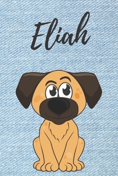 Paperback Personalisiertes Notizbuch - Hunde Eliah: DIN A5, 120 blanko Seiten [German] Book