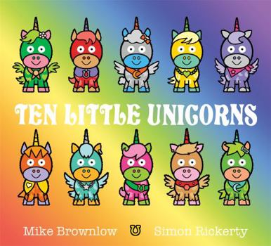 Paperback Ten Little Unicorns Book