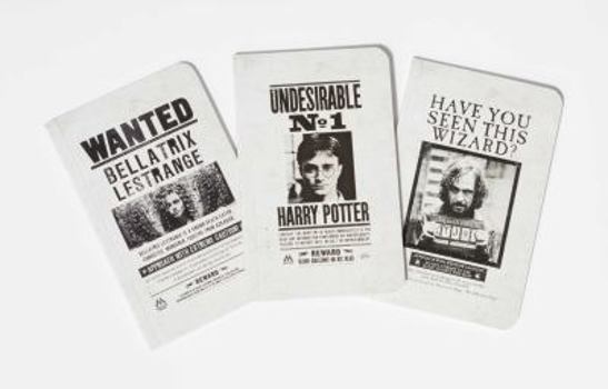 Paperback Harry Potter: Wanted Posters Pocket Notebook Collection (Set of 3) Book