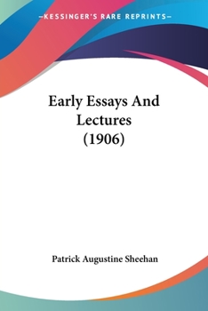 Paperback Early Essays And Lectures (1906) Book