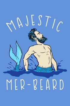 Paperback Majestic Mer Beard: Half College Ruled Notebook Book