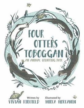 Hardcover Four Otters Toboggan: An Animal Counting Book
