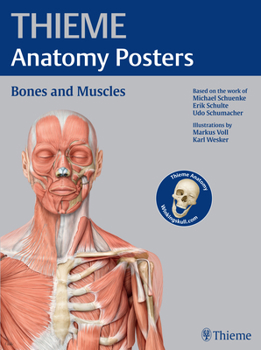 Poster THIEME Anatomy Posters Bones and Muscles Book