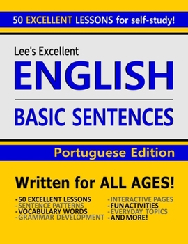 Paperback Lee's Excellent English Basic Sentences - Portuguese Edition Book