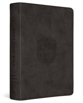 Imitation Leather ESV Men's Study Bible (Trutone, Charcoal, Shield Design) Book