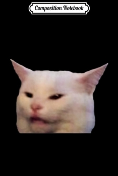 Paperback Composition Notebook: Woman yelling at a cat confused Journal/Notebook Blank Lined Ruled 6x9 100 Pages Book