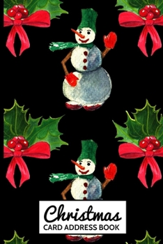Paperback Christmas Card Address Book: A 6 Year List Organizer Book