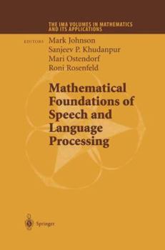 Paperback Mathematical Foundations of Speech and Language Processing Book