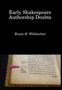 Hardcover Early Shakespeare Authorship Doubts Book