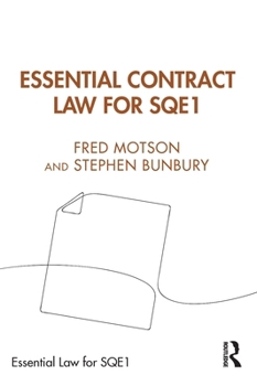 Paperback Essential Contract Law for Sqe1 Book