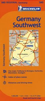 Map Michelin Germany Southwest Regional Book