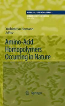 Paperback Amino-Acid Homopolymers Occurring in Nature Book