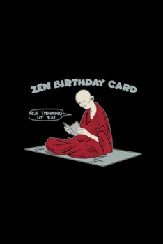 Zen birthday card: 6x9 Buddha | dotgrid | dot grid paper | notebook | notes