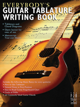 Paperback Everybody's Guitar Tablature Writing Book