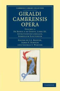 Paperback Giraldi Cambrensis Opera Book