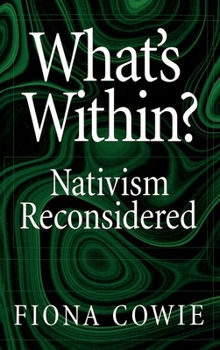 Hardcover What's Within?: Nativism Reconsidered Book