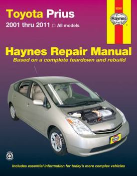 Paperback Toyota Prius 2001-2011 Repair Manual (Haynes Repair Manuals) Book