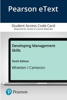 Printed Access Code Developing Management Skills Book