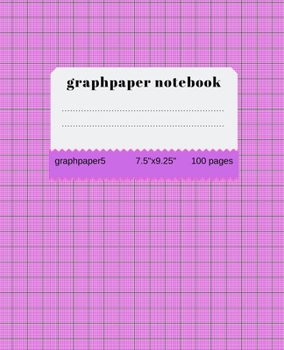 Paperback Graph Paper Notebook: graph paper 5 squares per inch: Math and Science Composition Notebook for Students Book