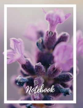 Paperback Composition Notebook: Lined Notebook Journal Paperback - Purple Flower - 120 Ruled Pages - Large (8.5 x 11 inches) - Back To School - Kids - Book