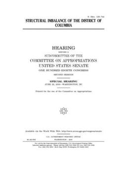Paperback Structural imbalance of the District of Columbia Book