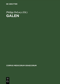 Hardcover Galen: On Semen Book