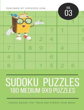 Paperback Sudoku Puzzles - 180 Medium 9x9 Puzzles Book